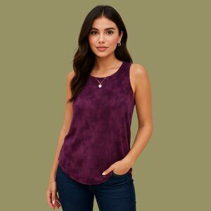 American Eagle “Soft & Sexy” Burgundy Tie-Dye Tank Top – Size M
